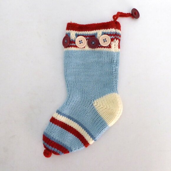 unknown Other - NEW 9.5” KNITTED MINIATURE CHRISTMAS STOCKING ORNAMENT GIFT CARD HOLDER